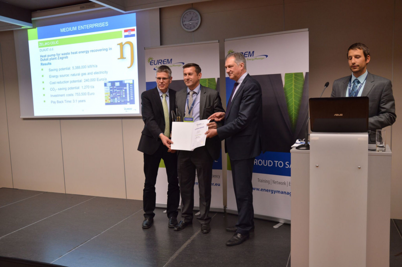 EUREM energy efficiency award, Ljubljana 2017